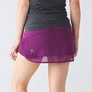 Lululemon Purple Skirt With Mesh